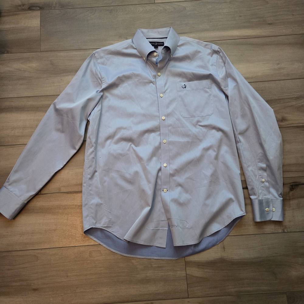 Clubhouse Collection Light Blue Dress Shirt With Masters Logo